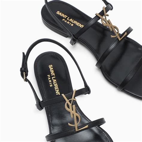 cassandra sandals ysl|saint laurent bianca sandals flat.